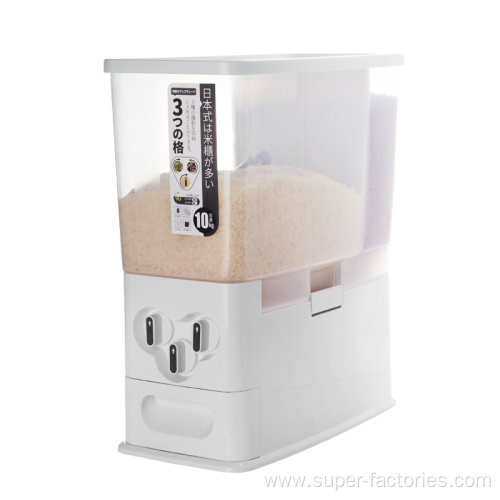 Plastic Automatic Rice Dispenser Storage Box for Kitchen